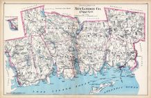 New London County - South Part, Connecticut State Atlas 1893